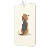 Désodorisant Pour Voiture Vintage Beagle Dog Back View Illustration Pet Love (Gauche)