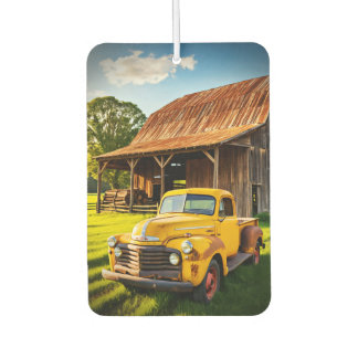 Désodorisant Pour Voiture Vintage Camion jaune