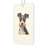 Désodorisant Pour Voiture Vintage Colorful Dog Portrait Illustration Retro T (Gauche)