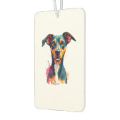 Désodorisant Pour Voiture Vintage Colorful Dog Portrait Pop Art Illustration (Gauche)