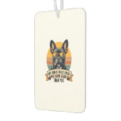 Désodorisant Pour Voiture Vintage French Bulldog Sunglasses My Job Is To Sit (Gauche)