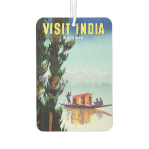 Désodorisant Pour Voiture Vintage India Travel Poster air frais