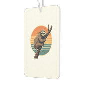Désodorisant Pour Voiture Vintage Sloth Sunset Vector Retro Hanging Art 2 (Gauche)