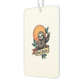 Désodorisant Pour Voiture Vintage Sloth T-Shirt Slow and Steady Humor Design (Gauche)