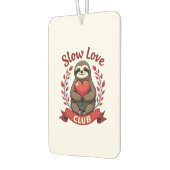 Désodorisant Pour Voiture Vintage Sloth Valentine Cute Heart Hands Art 2 (Gauche)