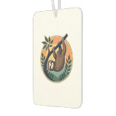 Désodorisant Pour Voiture Vintage Sloth Vector Retro Wildlife Badge 2 (Gauche)