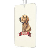 Désodorisant Pour Voiture Vintage USA Golden Retriever Engraving Shirt (Gauche)