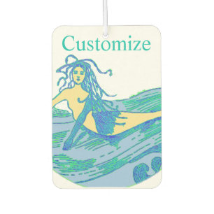 Désodorisant Pour Voiture Vintage Waveriding Sirène Thunder_Cove