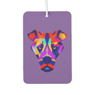 Désodorisant pour voiture violet pour chien d'Alex