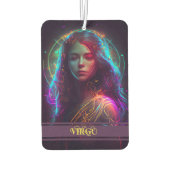 Désodorisant Pour Voiture Virgo Zodiac Signes Freshener à Air Céleste (Dos)