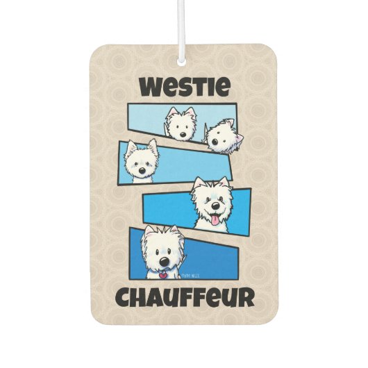 Désodorisant Pour Voiture Vision de Westie (Devant)