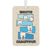 Désodorisant Pour Voiture Vision de Westie (Dos)