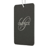 Désodorisant Pour Voiture Voiture à script d'initiale de monogramme (Gauche)