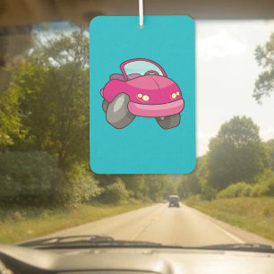 Désodorisant Pour Voiture Voiture de dessin animé rose