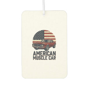 Désodorisant Pour Voiture Voiture Musclée Américaine Vintage Flag Chemise De