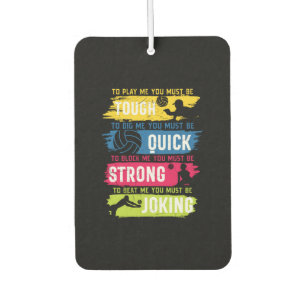 Désodorisant Pour Voiture Volleyball Player   Tough Quick Strong