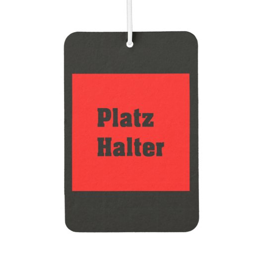 Désodorisant Pour Voiture Vorlage (Devant)