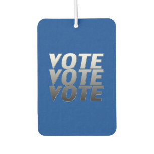 Désodorisant Pour Voiture "vote" - Bleu noir, blanc, gris -