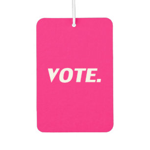 Désodorisant Pour Voiture "vote" - Rose chaud, magenta, blanc fuchsia