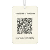 Désodorisant Pour Voiture Votre code QR Texte personnalisé Affaires Air Fres (Dos)