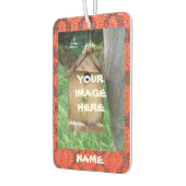 Désodorisant Pour Voiture Votre image et texte sur arrière - plan texturé ro (Gauche)