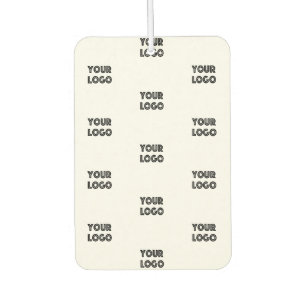 Désodorisant Pour Voiture Votre logo simple logo répétitif Blanc