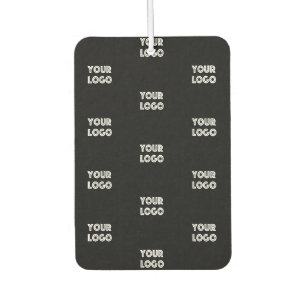 Désodorisant Pour Voiture Votre logo simple logo répétitif Noir