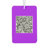 Désodorisant Pour Voiture Votre QR Code Scan Info Air Freshener personnalisé (Dos)