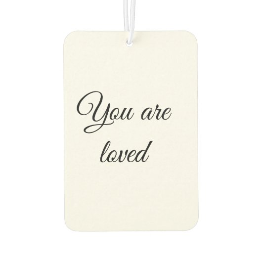 Désodorisant Pour Voiture Vous êtes aimé motivation soleil citation esprit b (Dos)