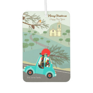Désodorisant Pour Voiture Voyage festif de Noël du coq portugais