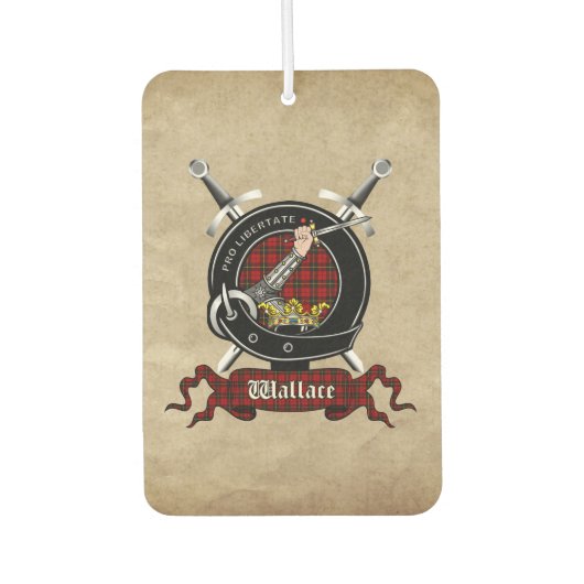 Désodorisant Pour Voiture Wallace Clan Badge Car Freshener (Devant)