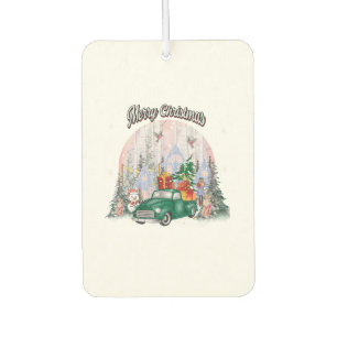 Désodorisant Pour Voiture Watercolor Merry Christmas, Car of Toxits