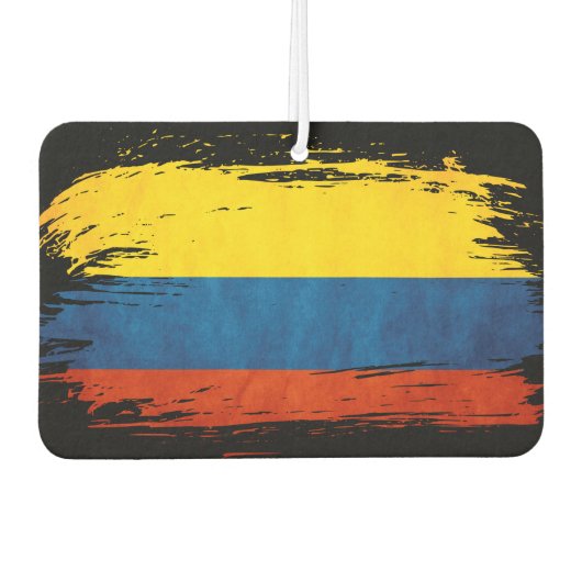 Désodorisant Pour Voiture Weathered Colombia Flag (Devant)