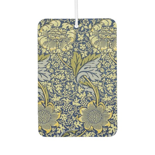 Désodorisant Pour Voiture William Morris Kennet Fond d'écran Floral Bleu (Devant)