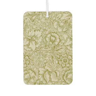 Désodorisant Pour Voiture William Morris Poppy Classic Floral Green
