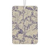 Désodorisant Pour Voiture William Morris Wallflower bleu damas floral (Dos)