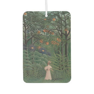 Désodorisant Pour Voiture Woman Walking in an Exotic Forest, Henri Rousseau