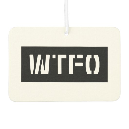 DÉSODORISANT POUR VOITURE WTFO (Devant)