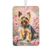 Désodorisant Pour Voiture Yorkie Dog Flower (Dos)