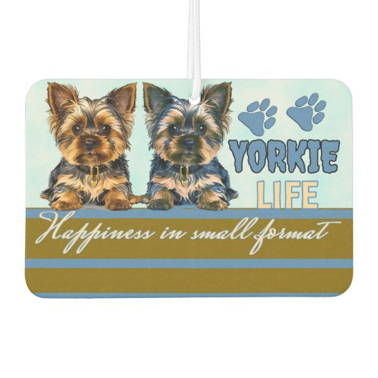 Désodorisant Pour Voiture Yorkie mignonne (Devant)