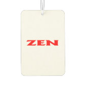 Désodorisant Pour Voiture Zen rouge blanc de la voiture freshenseur d'air (Dos)