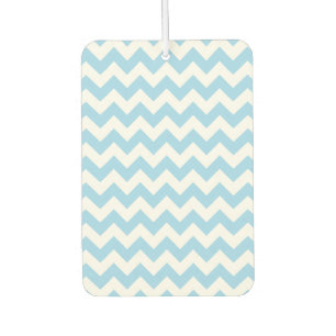 Désodorisant Pour Voiture Zigzag bleu, Chevron bleu, Motif géométrique