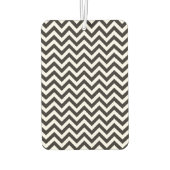 Désodorisant Pour Voiture ZIGZAG pattern - black + your background & ideas (Dos)