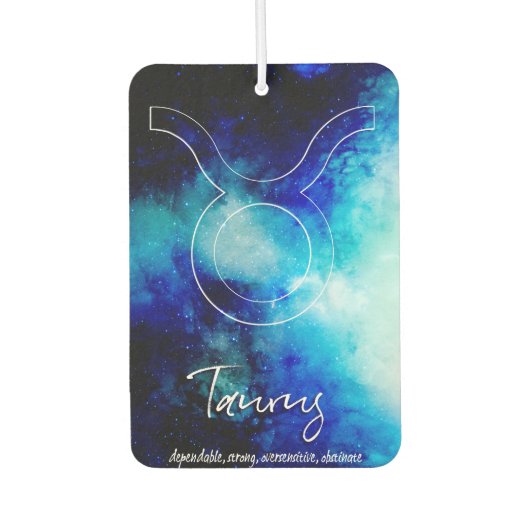 Désodorisant Pour Voiture Zodiac : Taurus Traits (Devant)