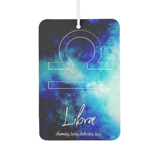 Désodorisant Pour Voiture Zodiac : Traits Libra (Devant)