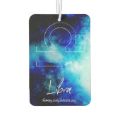Désodorisant Pour Voiture Zodiac : Traits Libra (Dos)