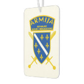 Désodorisant voiture drapeau bosnie (Gauche)