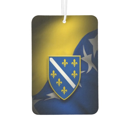 Désodorisant voiture drapeau bosnie (Dos)