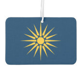Désodorisants de voiture avec le drapeau de Macédo (Dos)