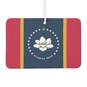 Désodorisants de voiture avec le drapeau du Missis